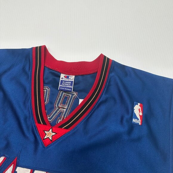 Vintage Champion Philadelphia Sixers Allen Iverson Authentic Jersey XL - Picture 6 of 6